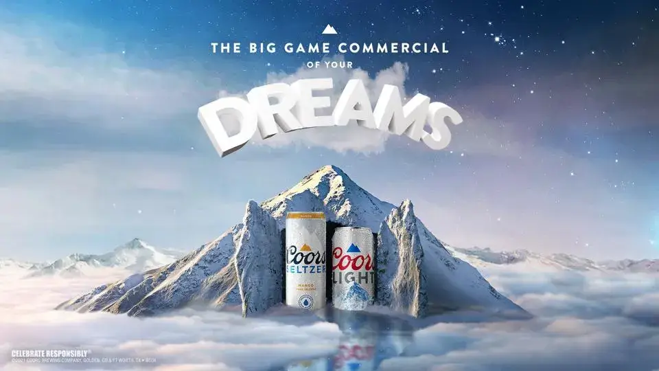 Obrázok spoločnosti Molson Coors využitý v kampani "Big Game Dream".